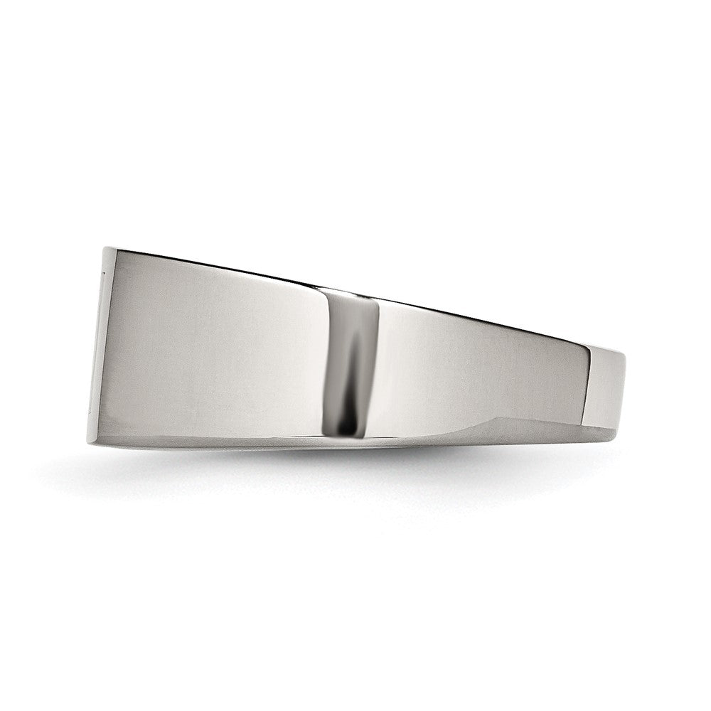 Stainless Steel Black Enamel Dad Money Clip & Ring Set