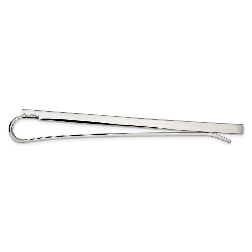 Stainless Steel Chisel Brushed And Polished Black Enamel Cz Key Ring, Money Clip, Cuff Link Tie Bar Boxed Set