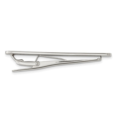 Stainless Steel Chisel Polished Tie Bar