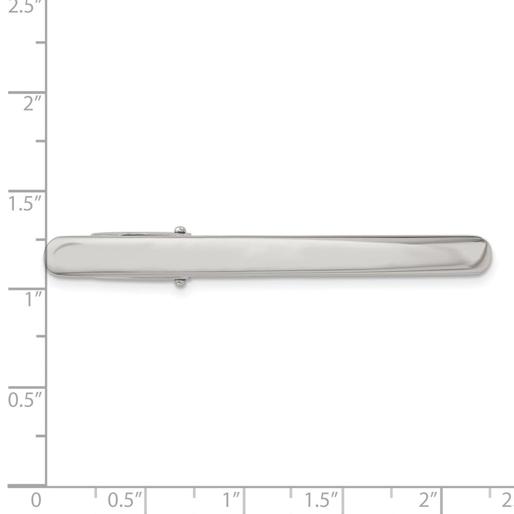 Stainless Steel Chisel Polished Tie Bar
