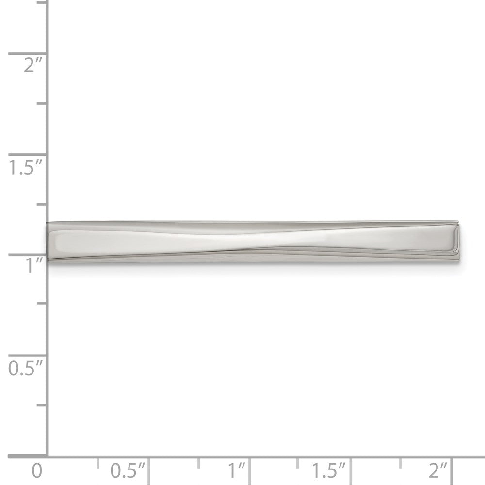 Stainless Steel Chisel Polished Tie Bar
