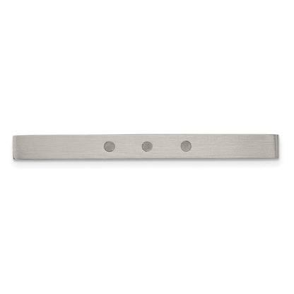 Stainless Steel Chisel Brushed With Resin Tie Bar