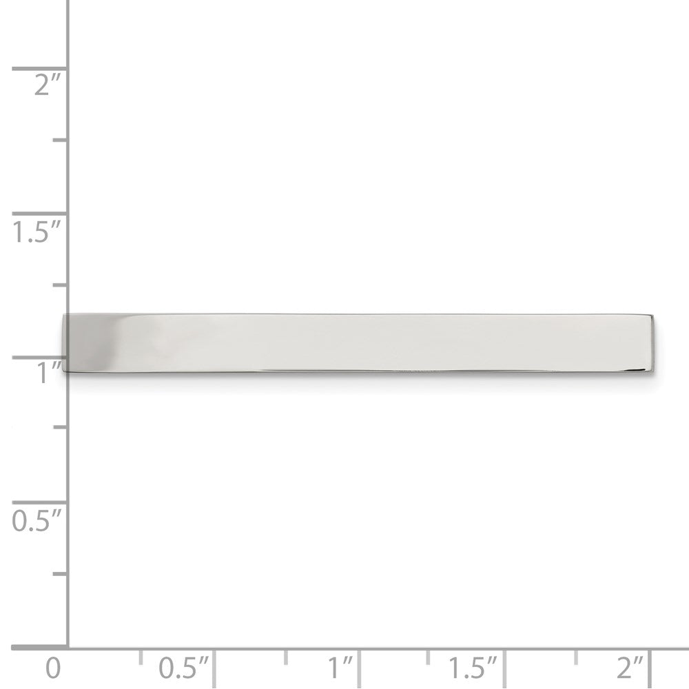 Stainless Steel Chisel Polished Tie Bar