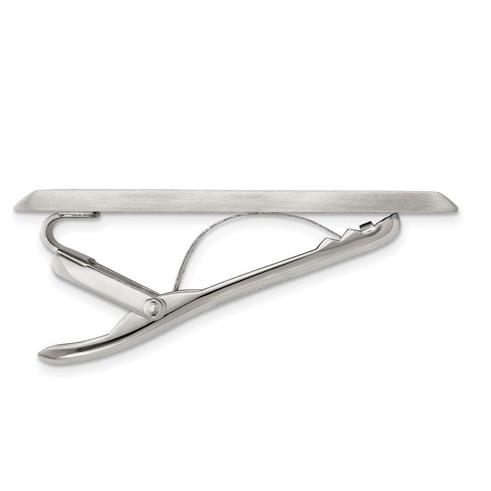 Stainless Steel Chisel Brushed Tie Bar