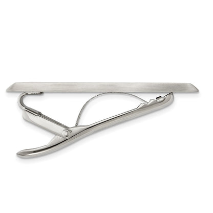 Stainless Steel Chisel Brushed Tie Bar