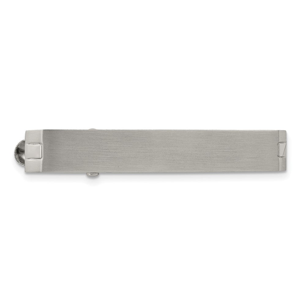 Stainless Steel Chisel Brushed Tie Bar
