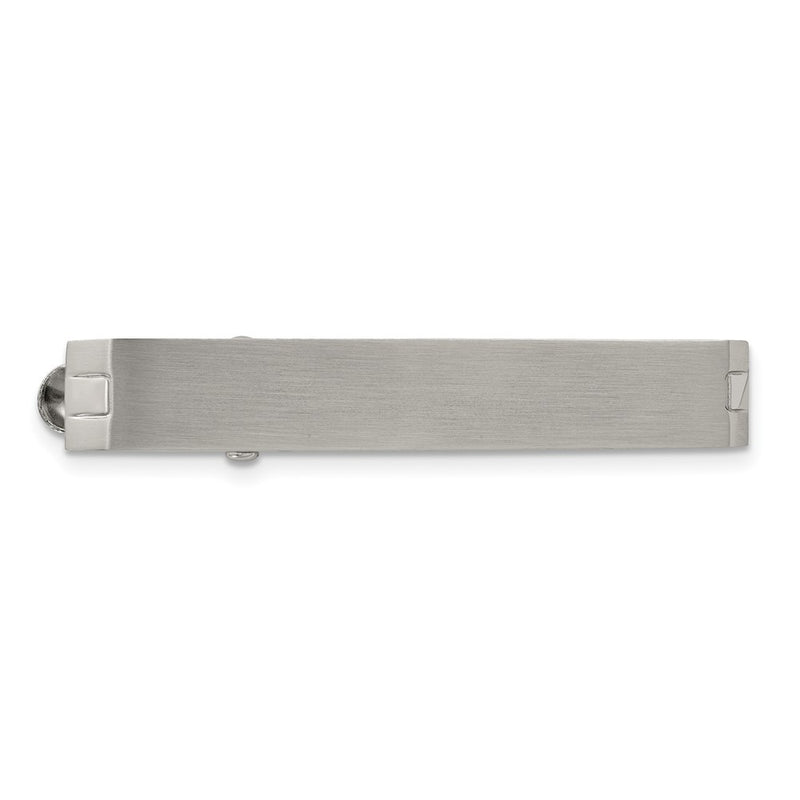 Stainless Steel Chisel Brushed Tie Bar