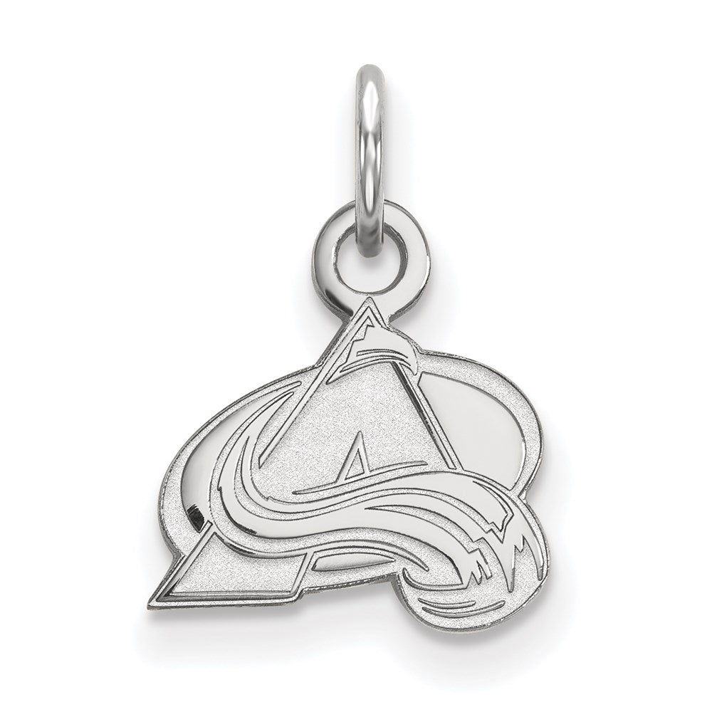 10K White Gold Nhl Logoart Colorado Avalanche Letter A Extra Small Pendant