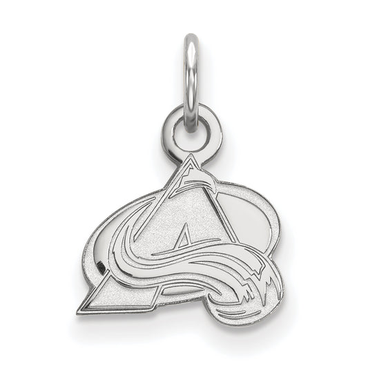 10K White Gold Nhl Logoart Colorado Avalanche Letter A Extra Small Pendant
