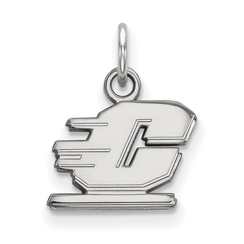 10K White Gold Logoart Central Michigan University Letter C Extra Small Pendant