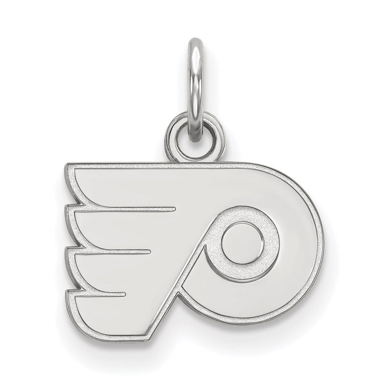 14K White Gold Nhl Logoart Philadelphia Flyers Extra Small Pendant