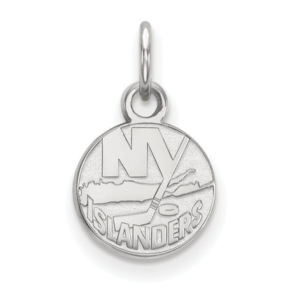 10K White Gold Nhl Logoart New York Islanders Extra Small Pendant