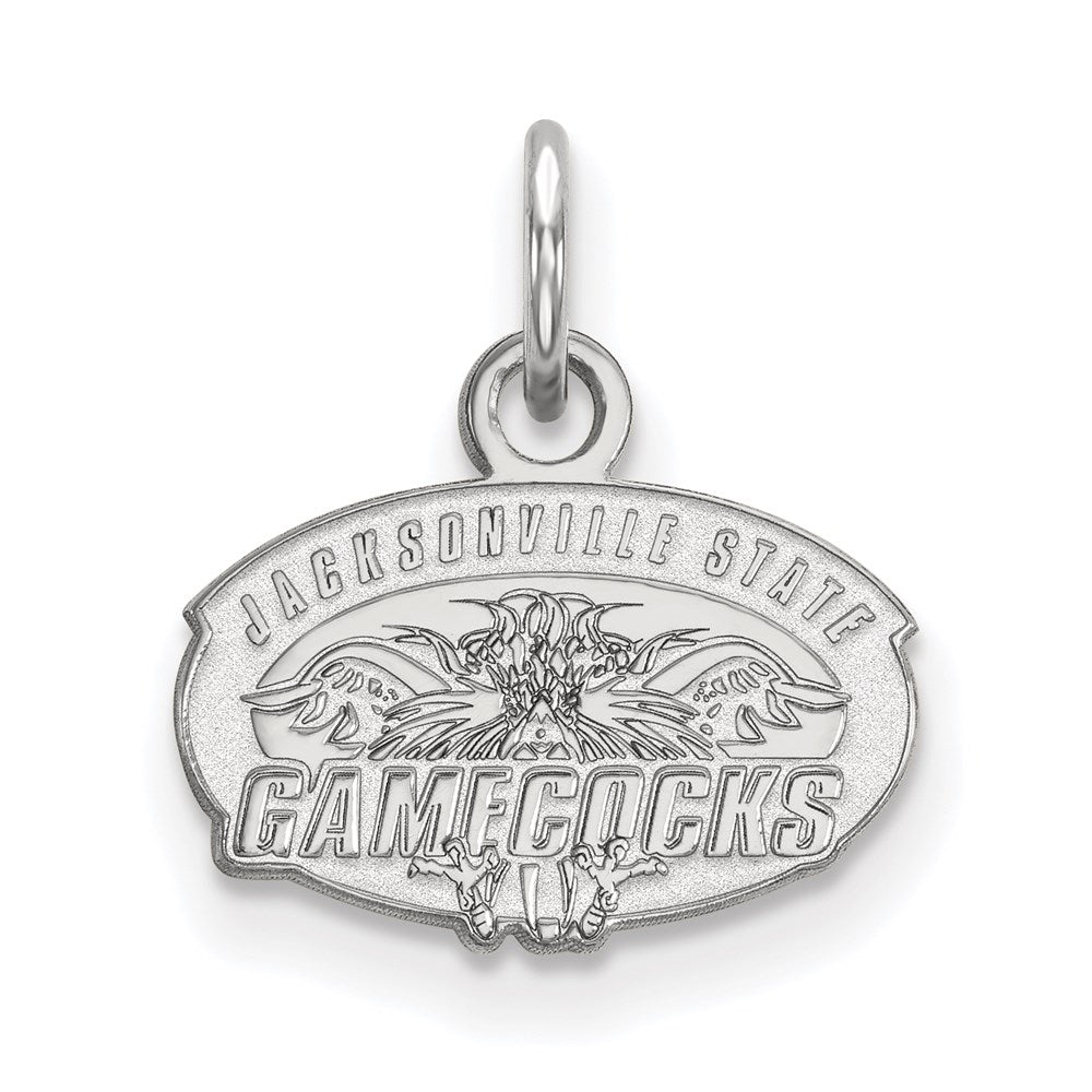 14K White Gold Logoart Jacksonville State University Extra Small Pendant