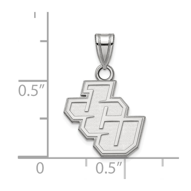 10K White Gold Logoart John Carroll University Small Pendant