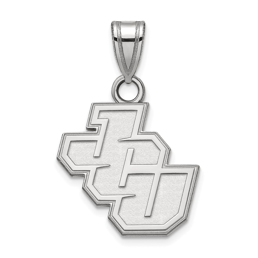 Sterling Silver Rhodium Plated Logoart John Carroll University Small Pendant