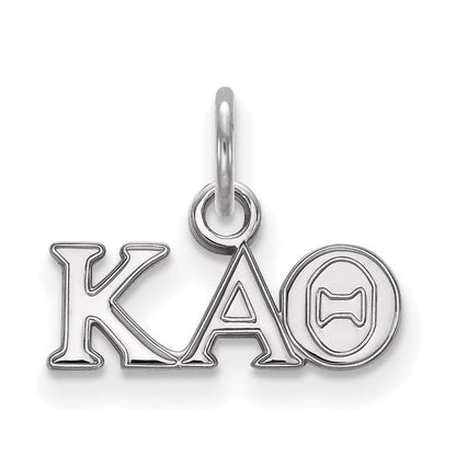 Sterling Silver Rhodium Plated Logoart Kappa Alpha Theta Sorority Greek Letters Extra Small Pendant
