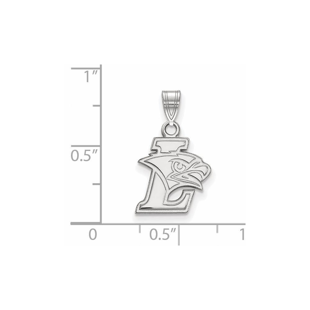 10K White Gold Logoart Lehigh University Small Pendant