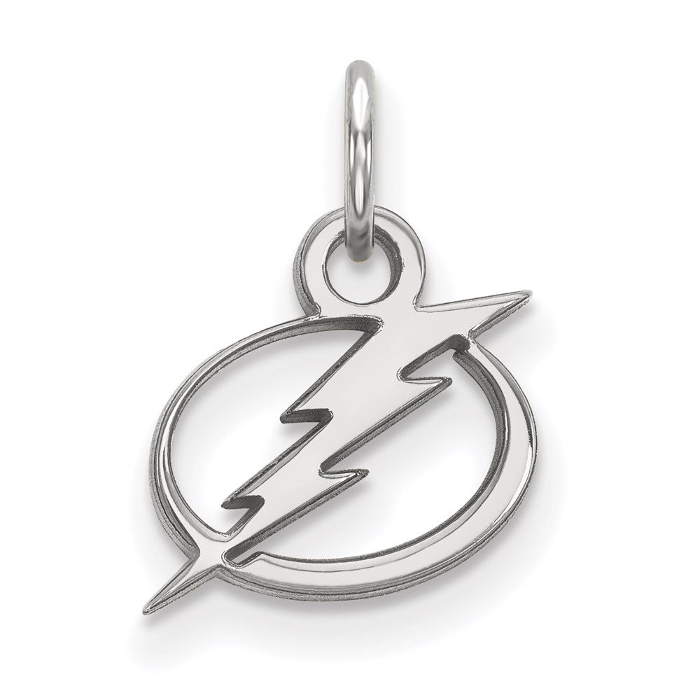 14K White Gold Nhl Logoart Tampa Bay Lightning Extra Small Pendant