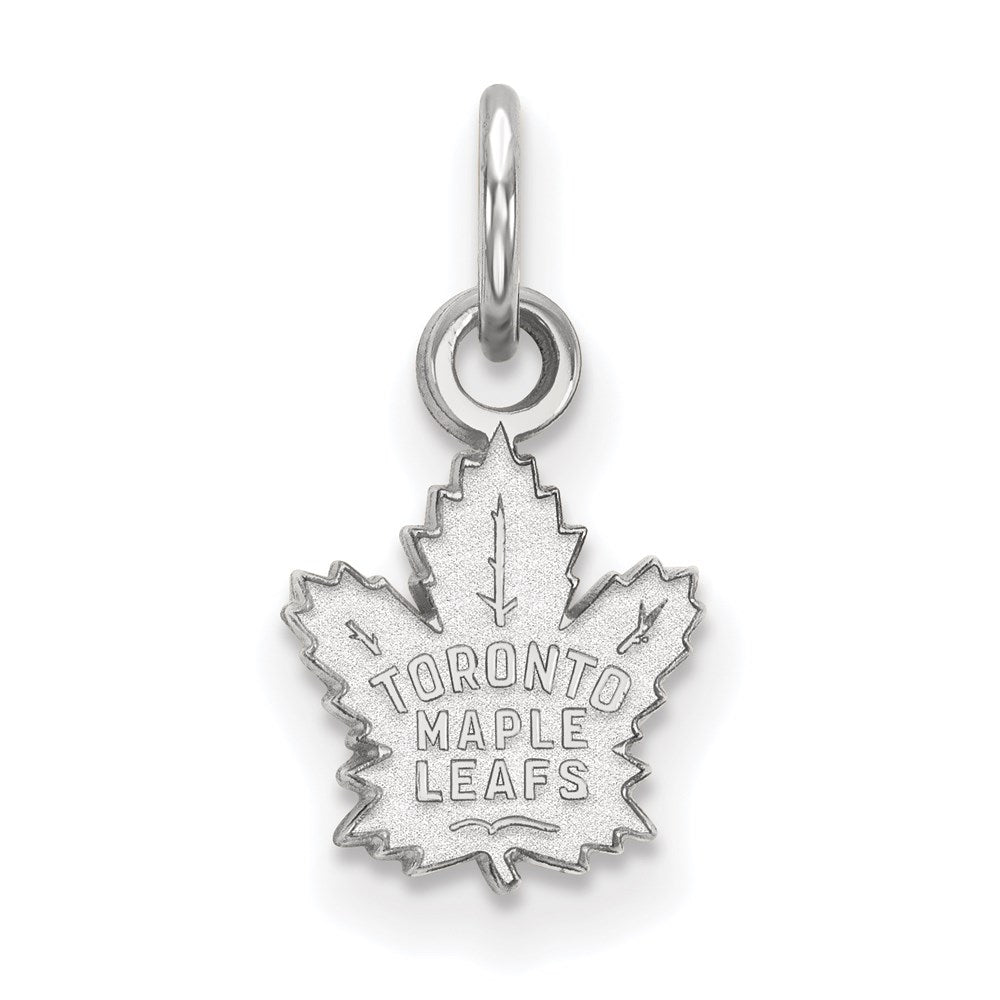 14K White Gold Nhl Logoart Toronto Maple Leafs Extra Small Pendant