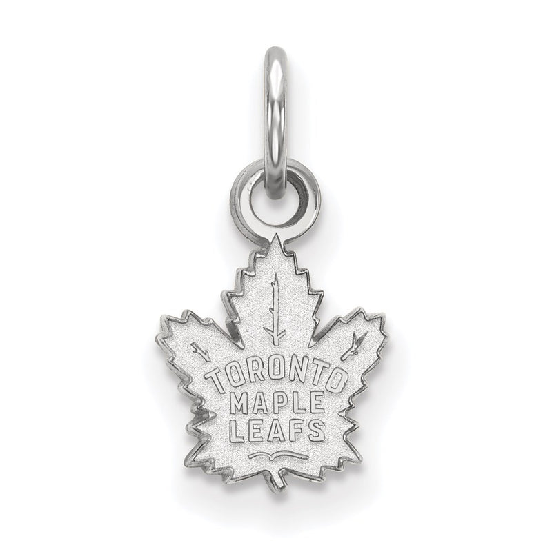 14K White Gold Nhl Logoart Toronto Maple Leafs Extra Small Pendant