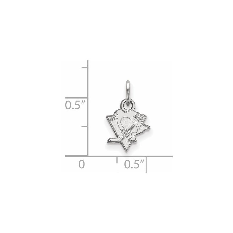 14K White Gold Nhl Logoart Pittsburgh Penguins Extra Small Pendant