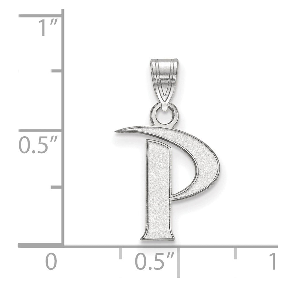 10K White Gold Logoart Pepperdine University Letter P Small Pendant