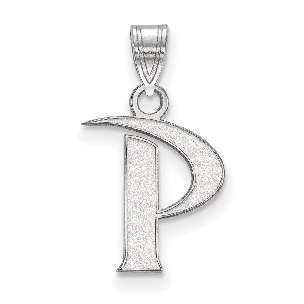 10K White Gold Logoart Pepperdine University Letter P Small Pendant