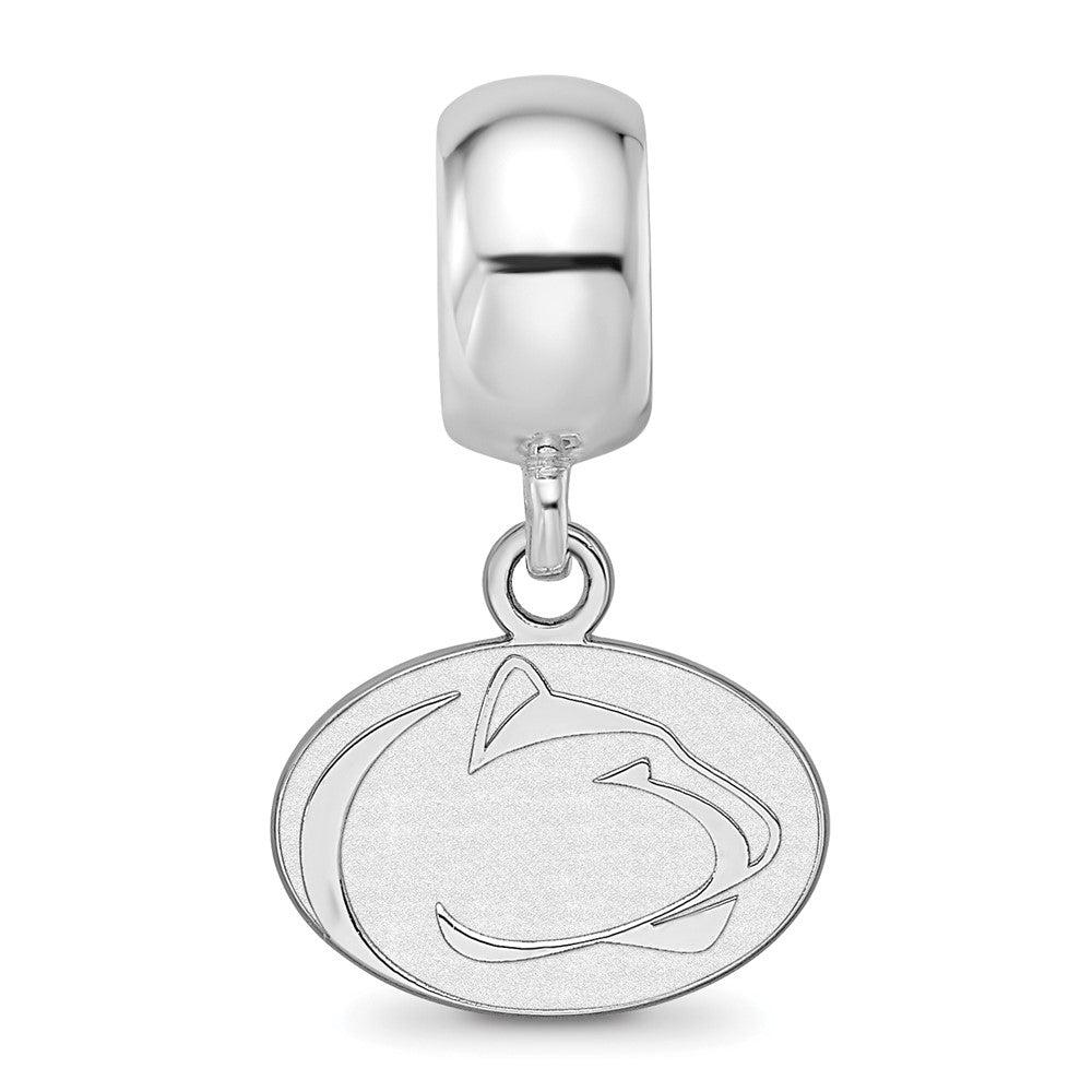 Sterling Silver Rhod-Pltd Logoart Penn State University Xs Dangle Bead