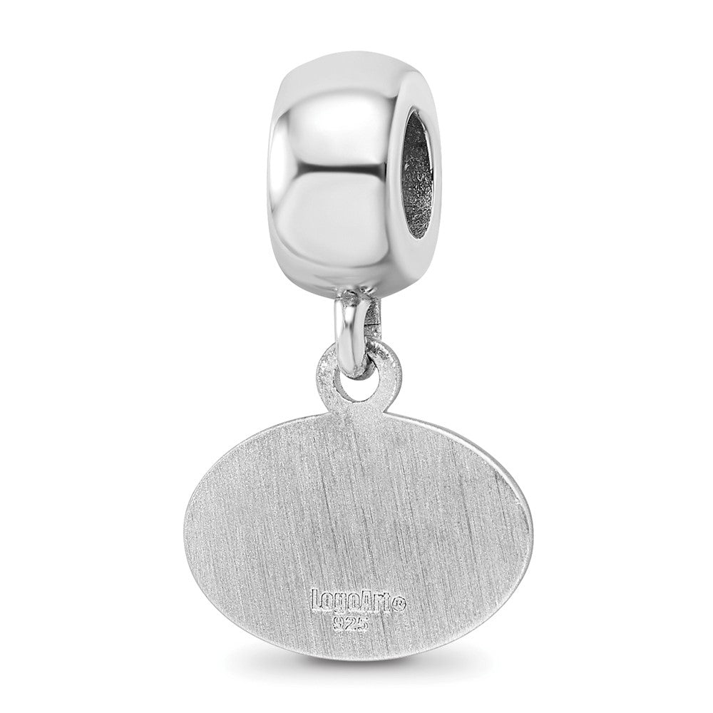 Sterling Silver Rhod-Pltd Logoart Penn State University Xs Dangle Bead