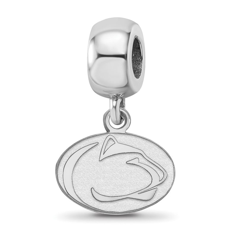 Sterling Silver Rhod-Pltd Logoart Penn State University Xs Dangle Bead