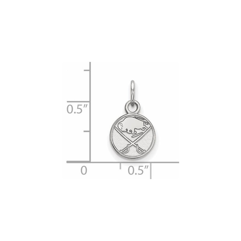 14K White Gold Nhl Logoart Buffalo Sabres Extra Small Pendant