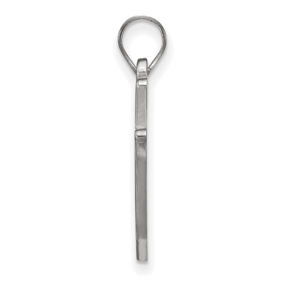 10K White Gold Logoart Southern University Jaguars Large Pendant