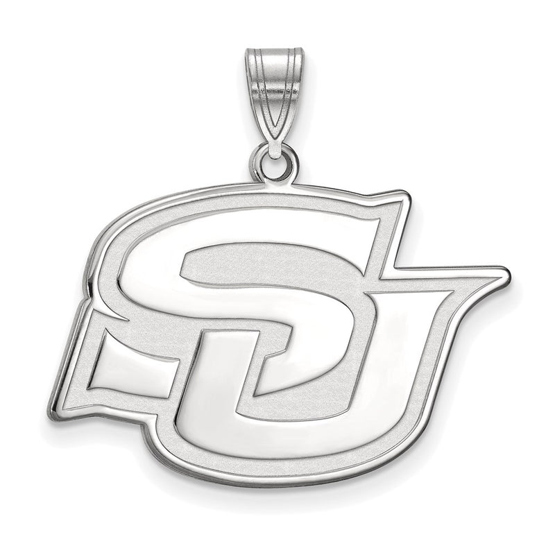 10K White Gold Logoart Southern University Jaguars Large Pendant