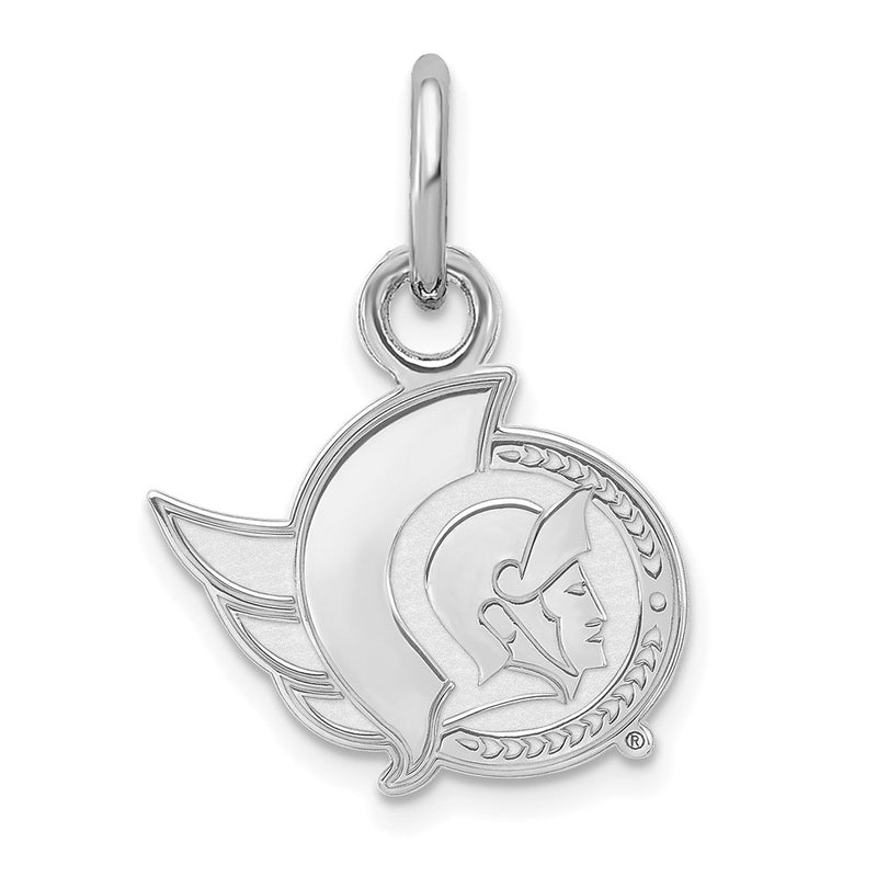 14K White Gold Nhl Logoart Ottawa Senators Extra Small Pendant