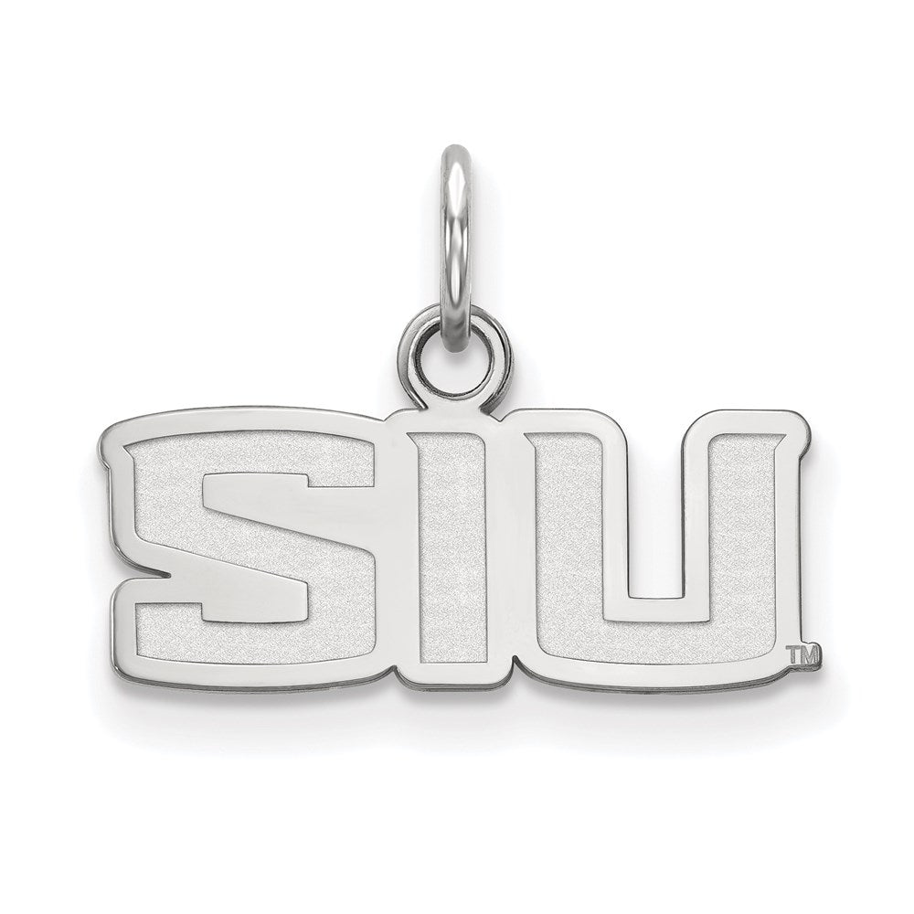 10K White Gold Logoart Southern Illinois University S I U Extra Small Pendant