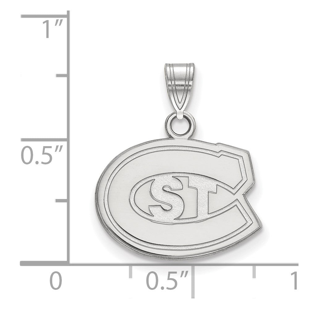 10K White Gold Logoart St. Cloud State University Small Pendant