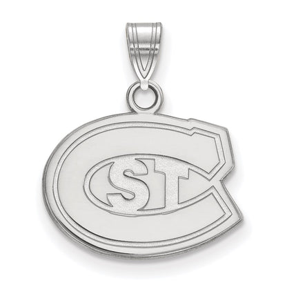 10K White Gold Logoart St. Cloud State University Small Pendant