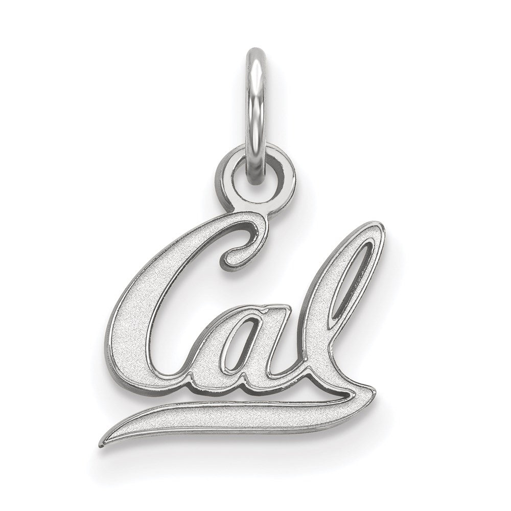 Sterling Silver Rhodium Plated Logoart University Of California Berkeley Extra Small Pendant