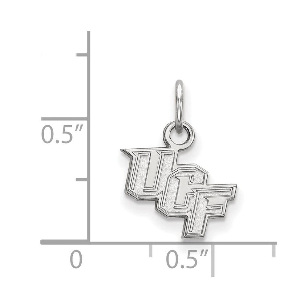 10K White Gold Logoart University Of Central Florida U C F Extra Small Pendant