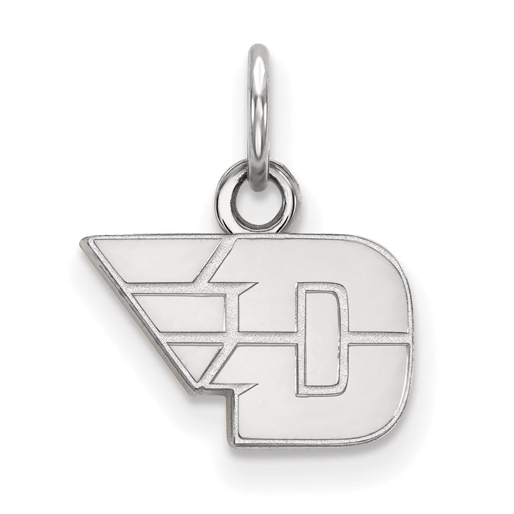 Sterling Silver Rhodium Plated Logoart University Of Dayton Extra Small Pendant