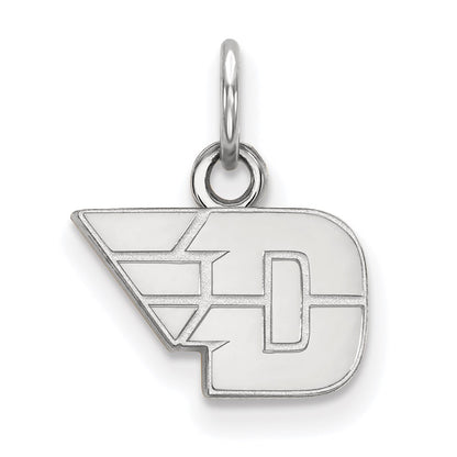 Sterling Silver Rhodium Plated Logoart University Of Dayton Extra Small Pendant