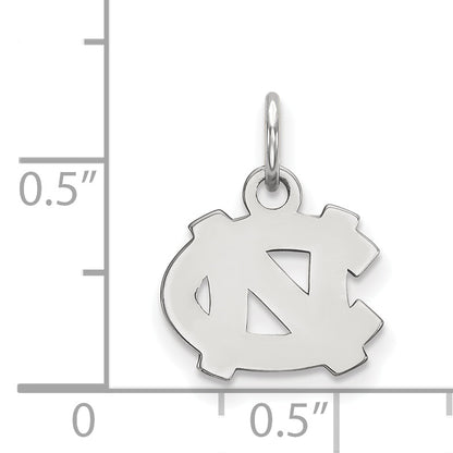 10K White Gold Logoart University Of North Carolina N C Extra Small Pendant