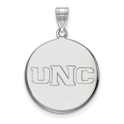 10K White Gold Logoart University Of Northern Colorado U N C Large Disc Pendant
