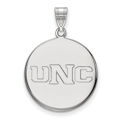 14K White Gold Logoart University Of Northern Colorado U N C Large Disc Pendant
