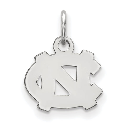 10K White Gold Logoart University Of North Carolina N C Extra Small Pendant