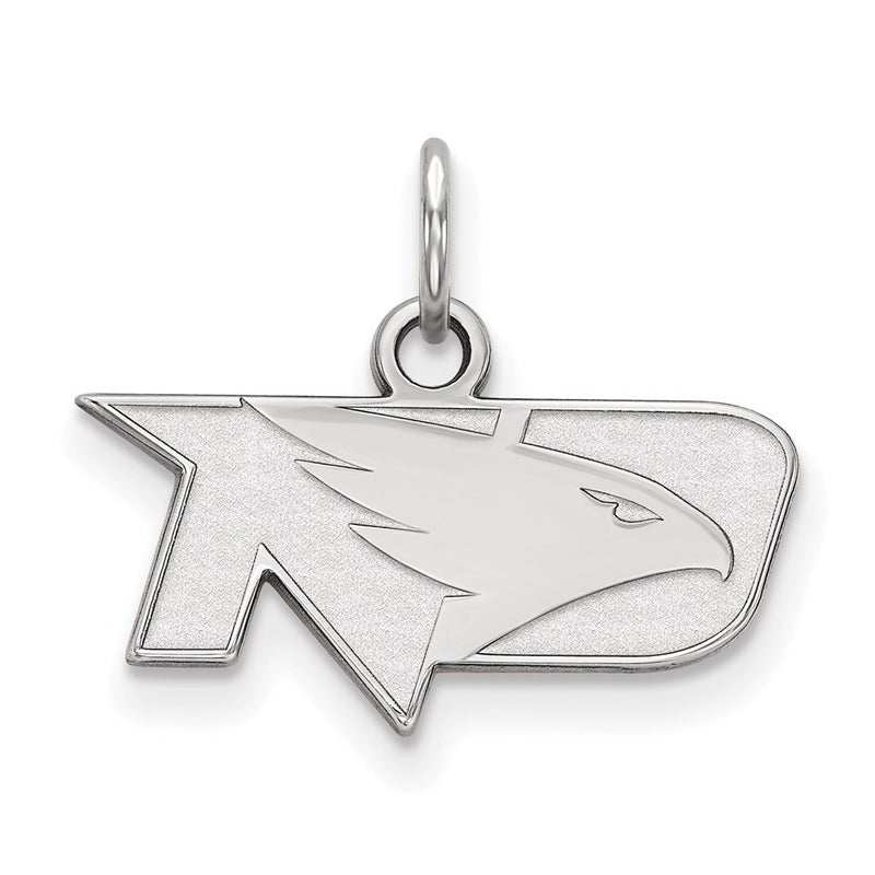 Sterling Silver Rhodium Plated Logoart University Of North Dakota Extra Small Pendant