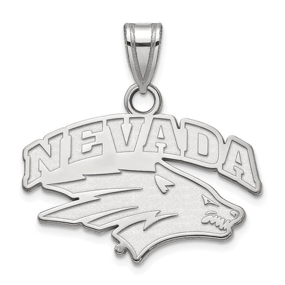 10K White Gold Logoart University Of Nevada Reno Small Pendant