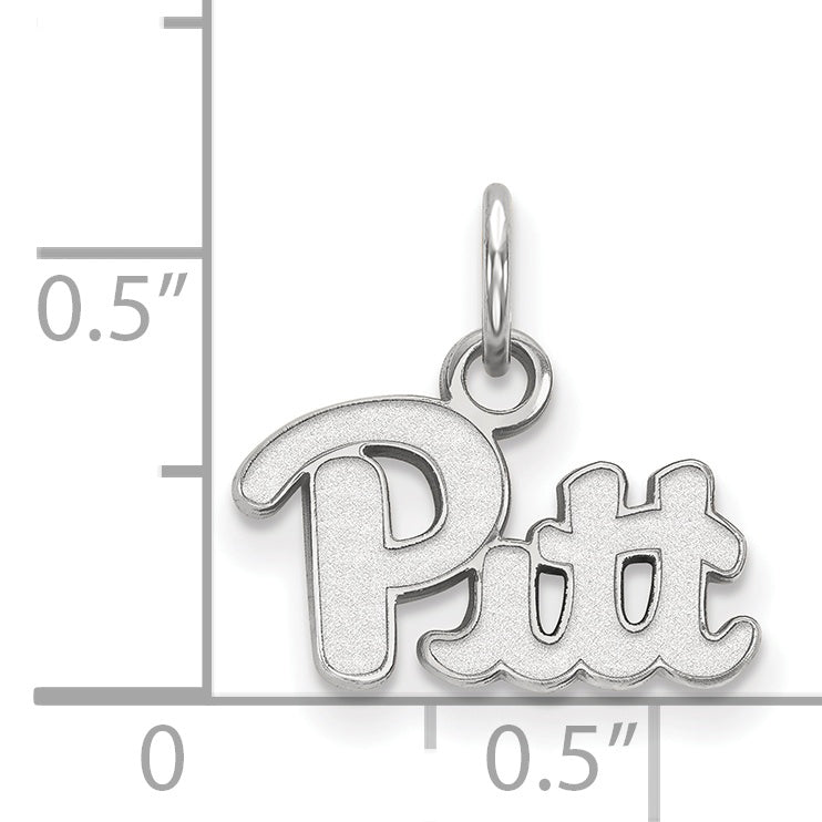 10K White Gold Logoart University Of Pittsburgh Extra Small Pendant