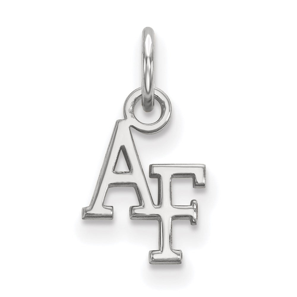 14K White Gold Logoart United States Air Force Academy A F Extra Small Pendant