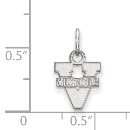10K White Gold Logoart University Of Virginia Extra Small Pendant